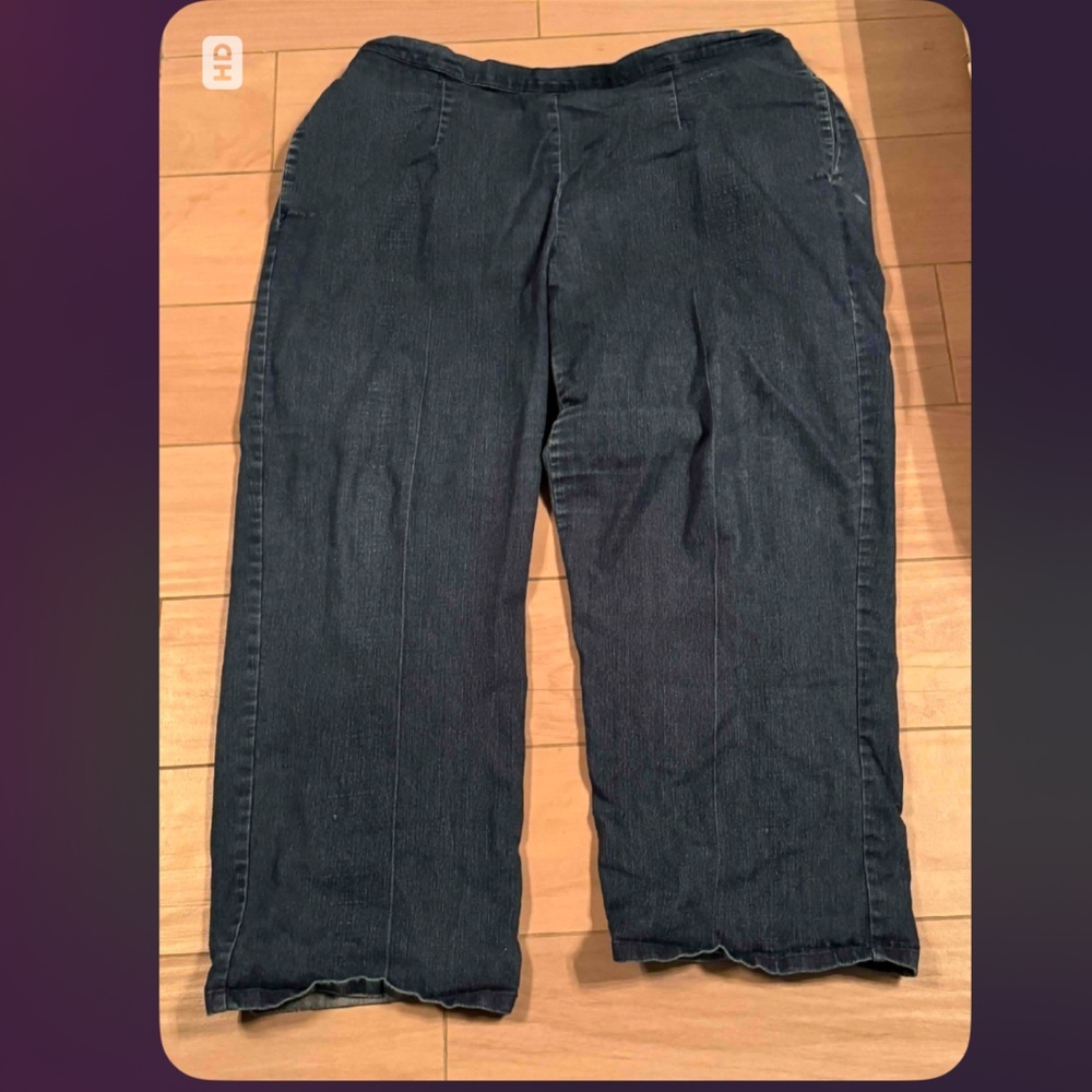 Alfred Dunner Women's Black Jeans 16W